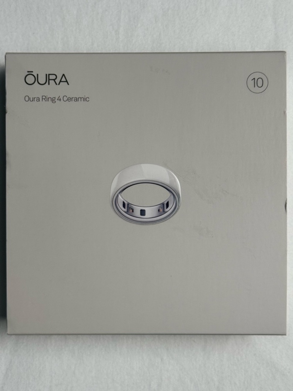 Oura Ring Gen 4 – Ceramic Cloud Like New Full Kit + Charger, 6 Mos Old Size 10 - Picture 10 of 13